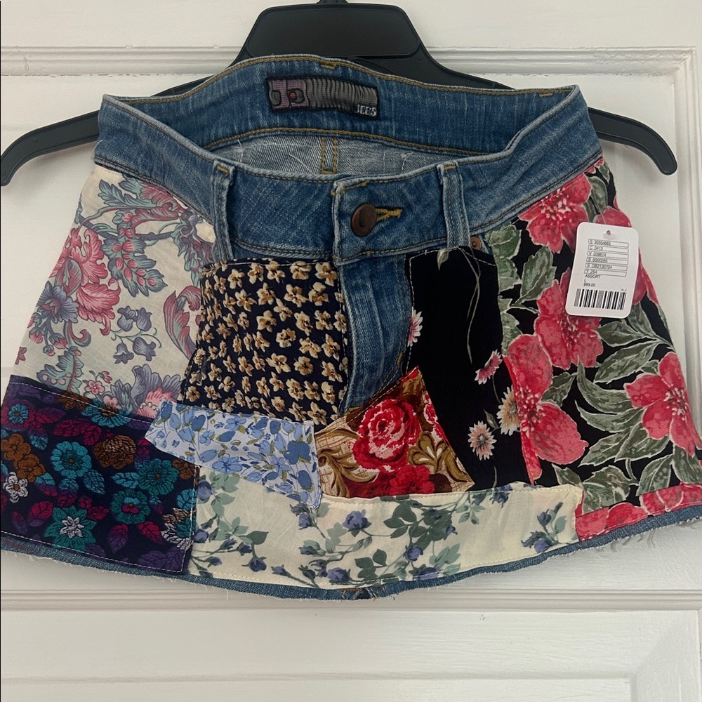 Joe's Jeans Floral Patchwork Mini Skirt